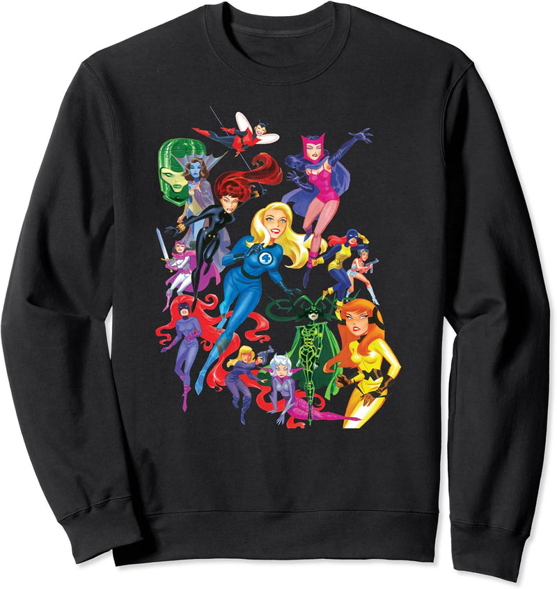 Women of Marvel Female Super Heroes Sweatshirt
