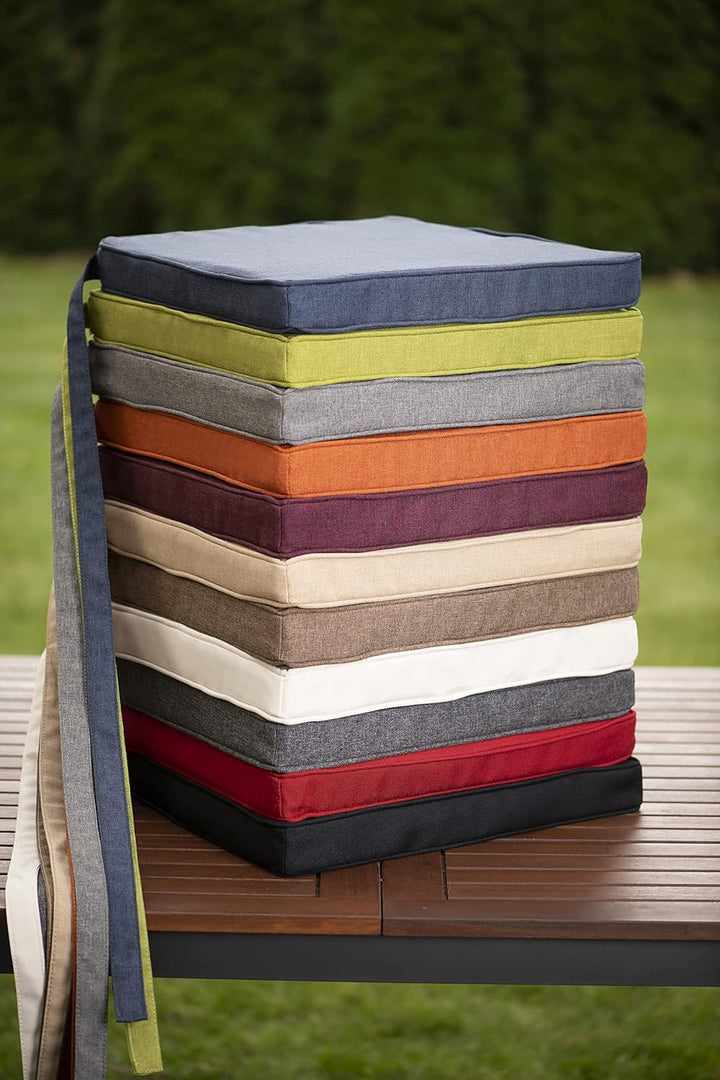 sunnypillow 4er Set Stuhlkissen 40 x 45 x 5cm | Polsterauflage Auflage für Stühle/Rattanstühle | Stu