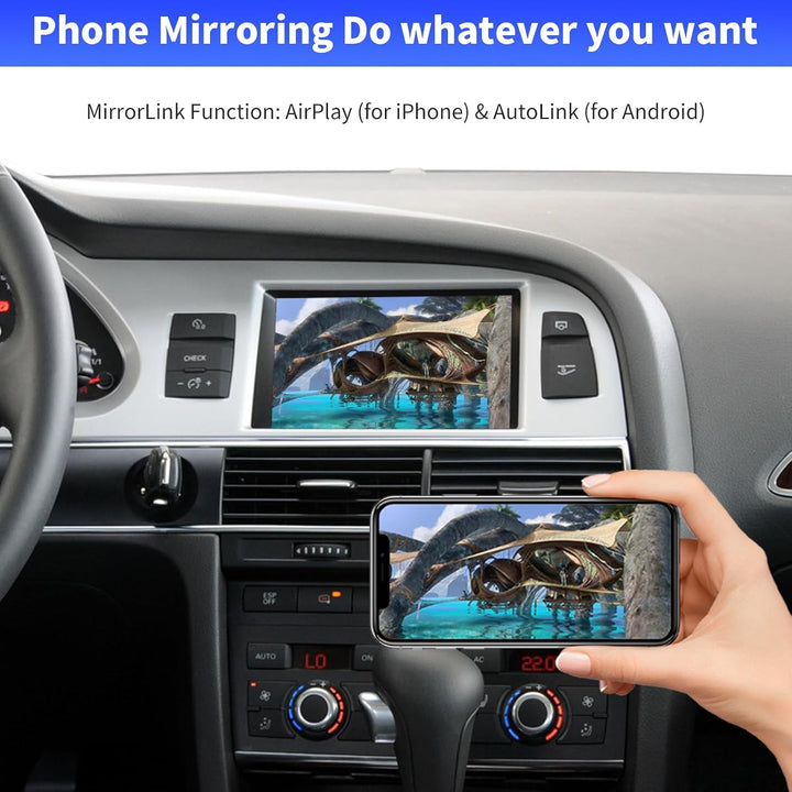 Road Top CarPlay Wireless Modul für Audi A6 S6 Q7 MMI 3G, CarPlay Interface | Für Audi A6/S6 (2010–2