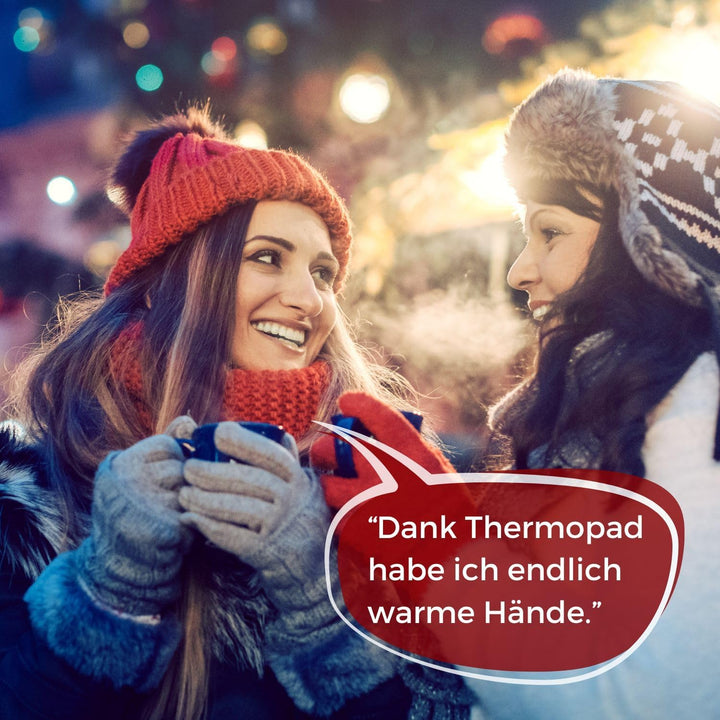 THERMOPAD Handwärmer – DAS ORIGINAL: 30 Paar Wärmepads für 12 Stunden Wärme I Sofort einsatzbereite