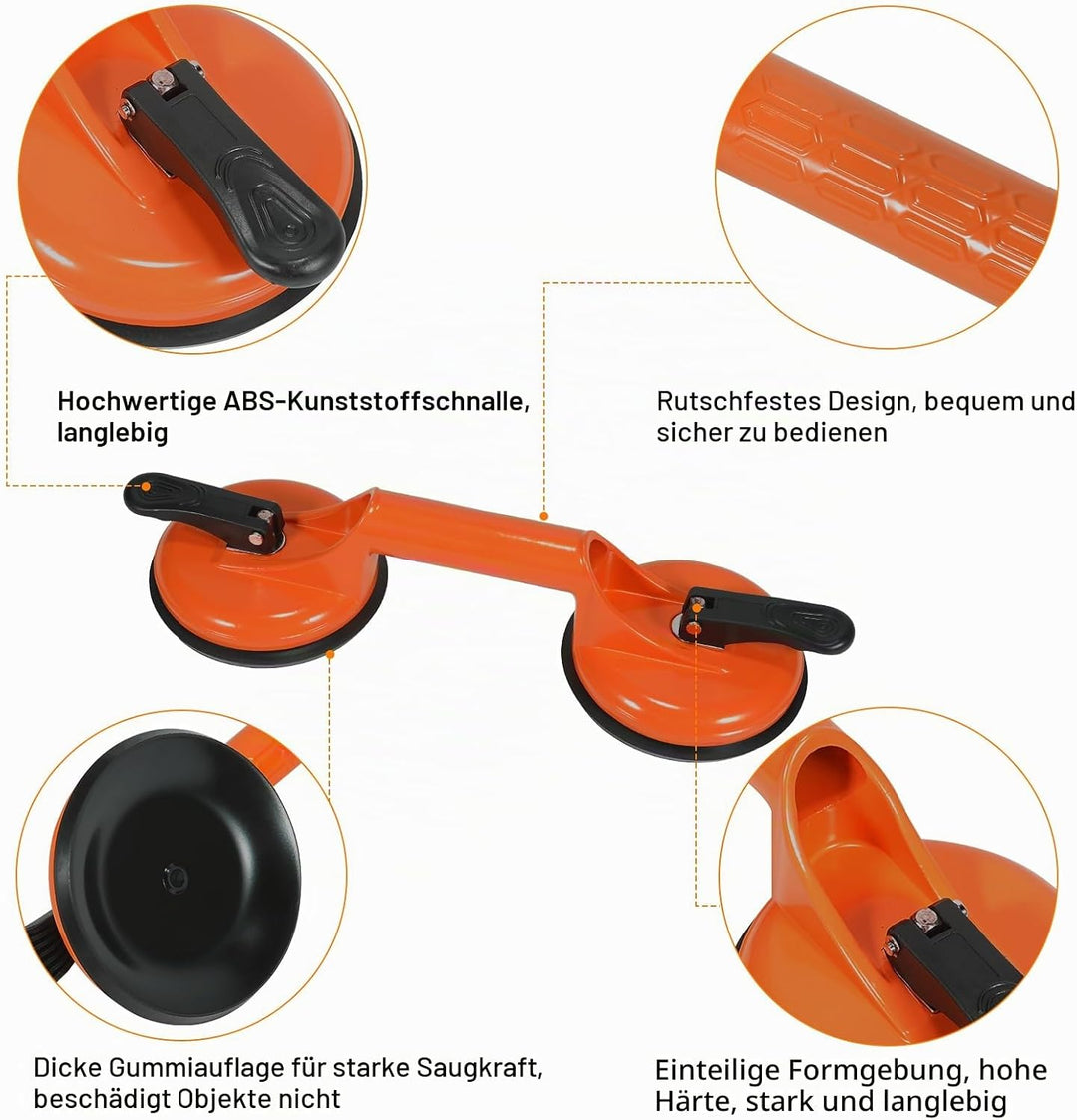 Bodenlückenfixierer für Laminatböden, Reparaturwerkzeug, inklusive robustem Aluminium-Saugnapf und F