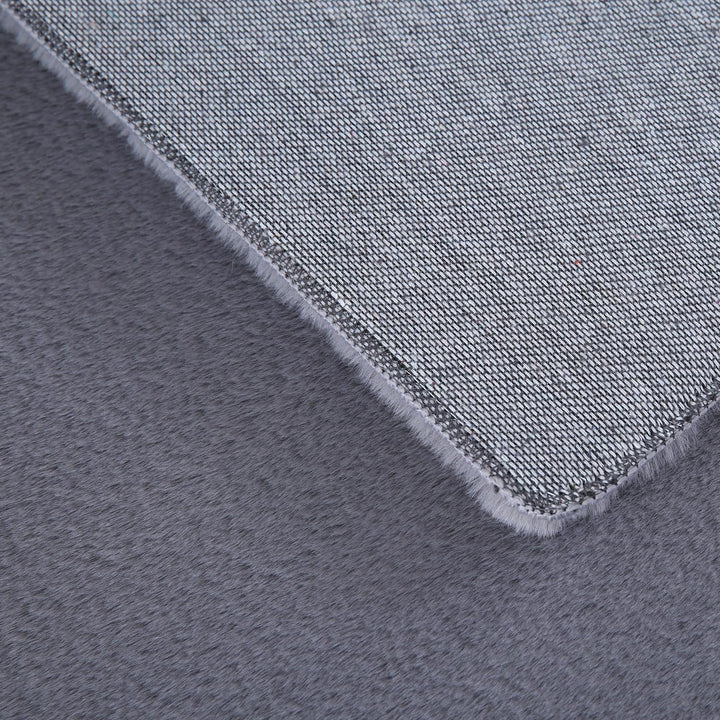 Weicher Hochflor Teppich Wohnzimmer Waschbarer Teppich im modernen Stil Unicolor & Einfarbig Läufer