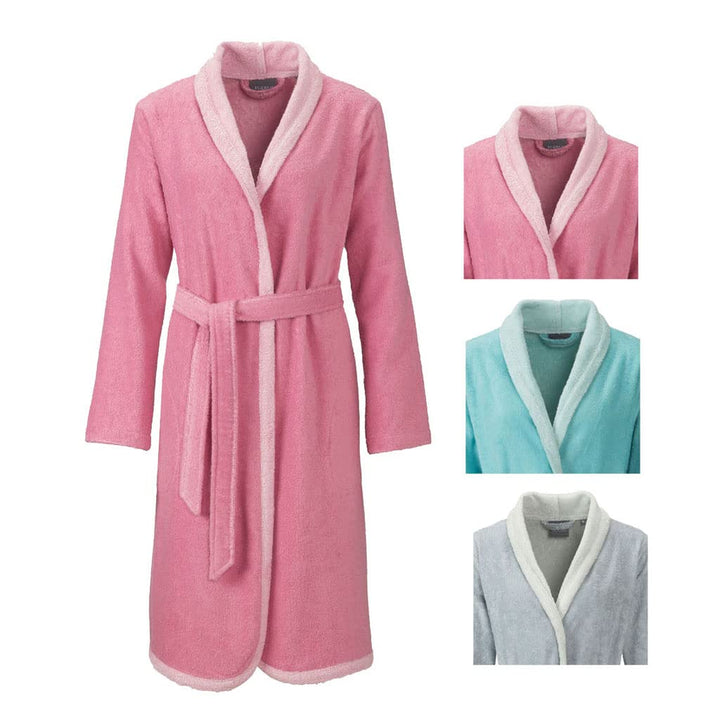 Egeria Calea rose Damen Bademantel Schalkragen M 100% Baumwolle