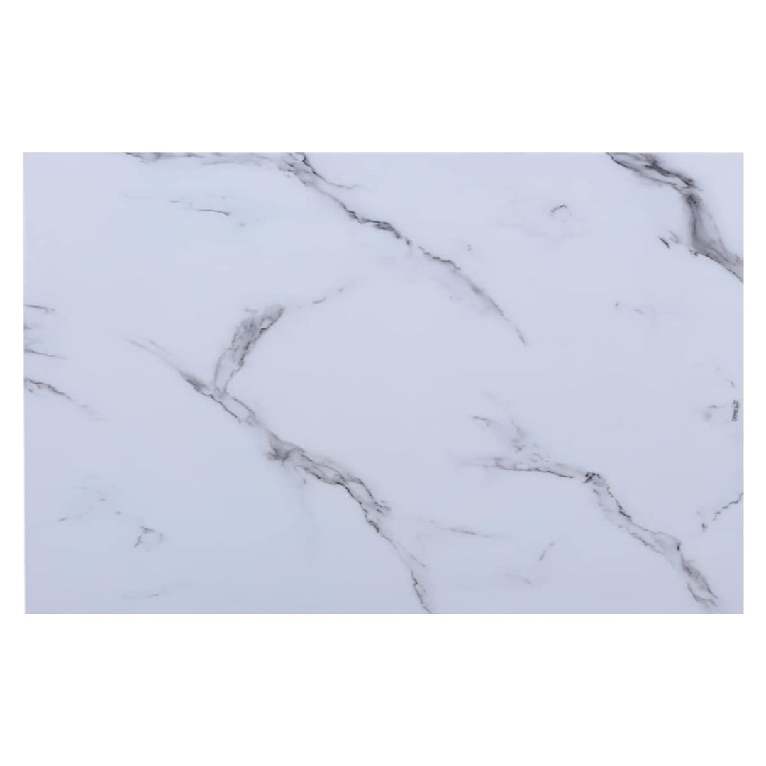 CasaXXl Glasplatte für Kaminofen & Tischplatte in Marmor Optik - Glasscheibe mit 6mm ESG Sicherheits