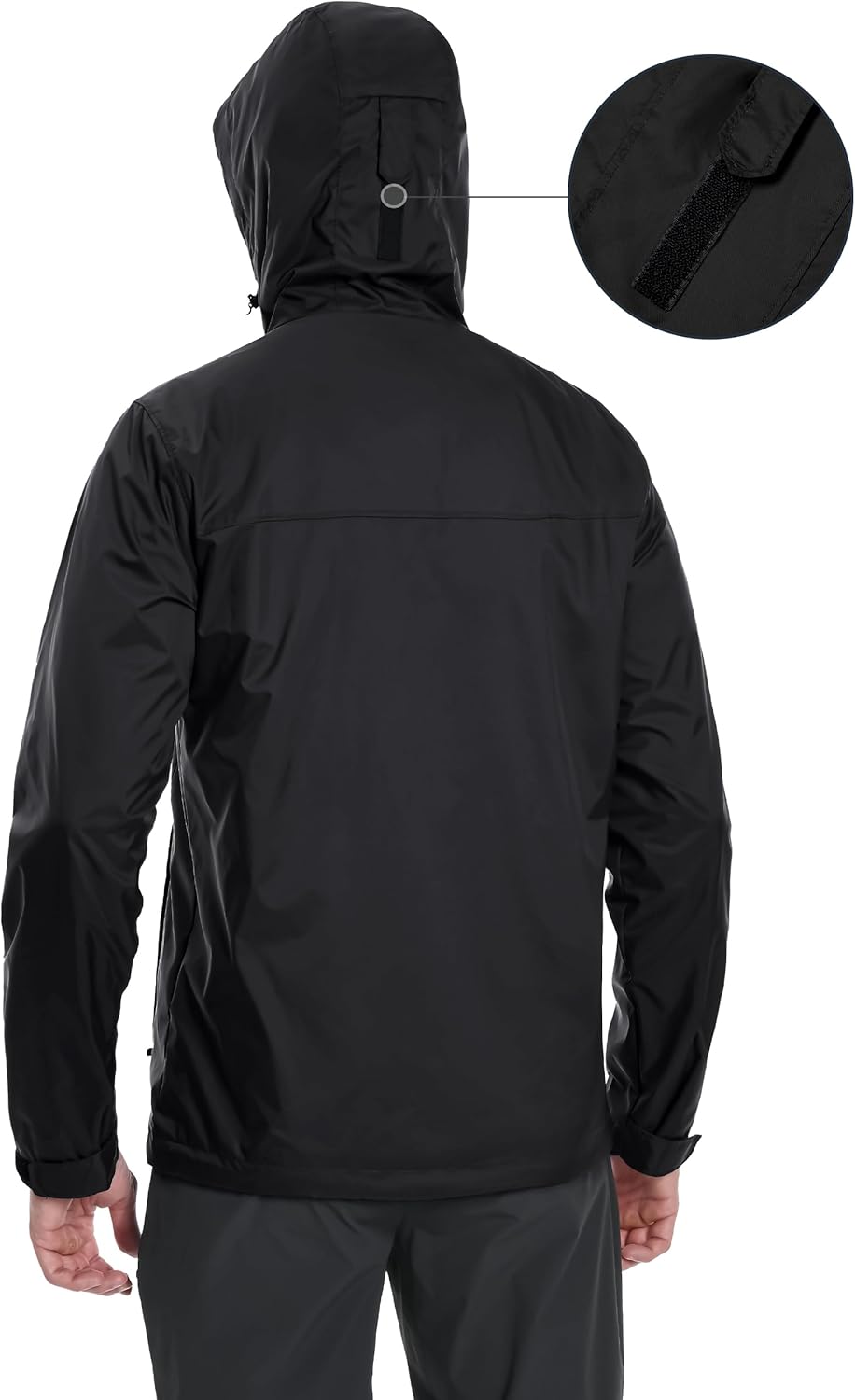 Pioneer Camp Herren Regenjacke Wasserdicht Atmungsaktiv Leichte Winddicht Windbreaker Packbare Outdo