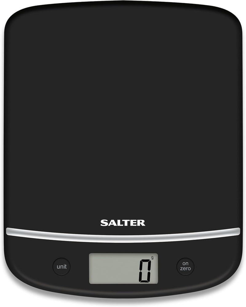 Salter 1056 BKDR Elektronische Digitale Küchenwaage - Max 5kg, Add & Weigh-Funktion, Aquatronic funk