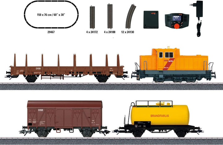 Märklin 29467 - H0 Digital Startpackung "Dänischer Güterzug" mit Mobile Station
