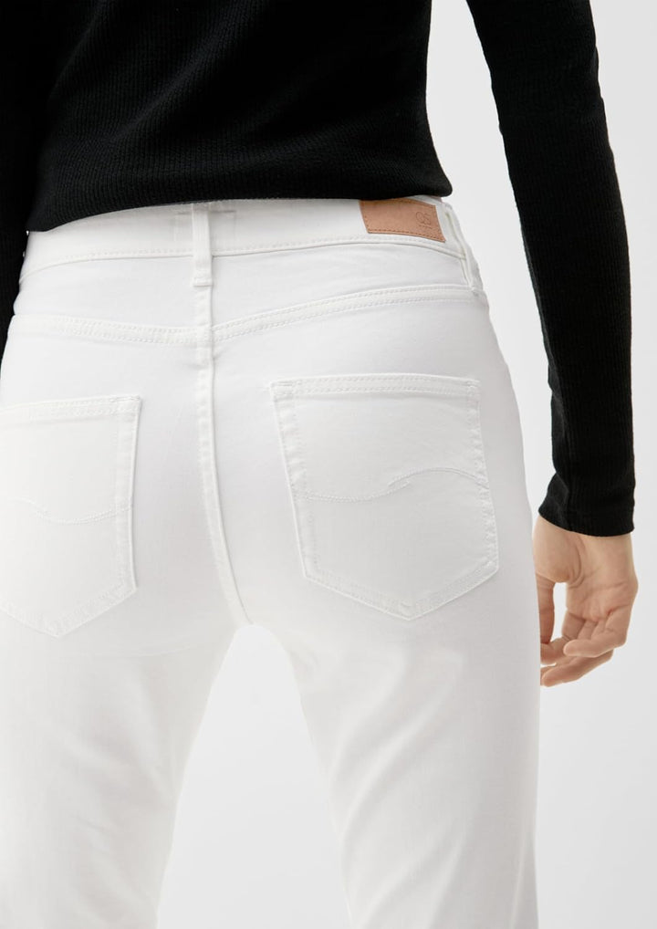 Q/S by s.Oliver Damen Jeans-Hose, Skinny Leg 34W / 32L Weiss, 38W / 30L