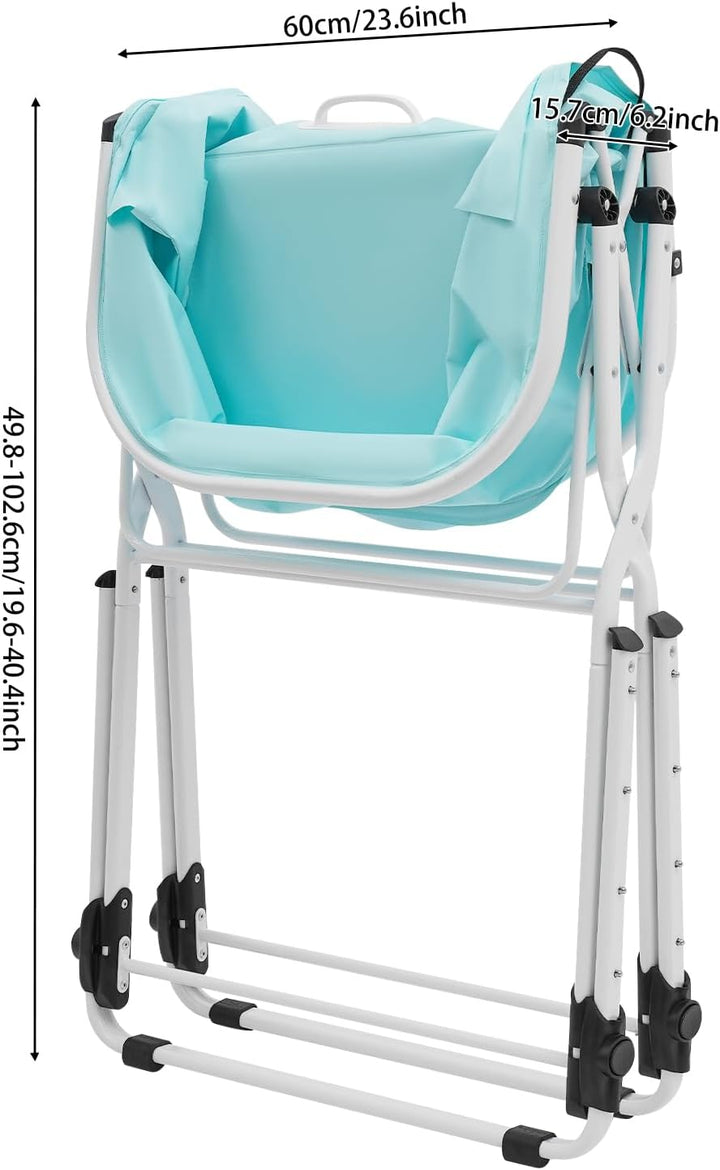 Hundebadewanne Faltbar Mit Einstellbarer Höhe (70-100cm) Für Zuhause Und Tierpflege, Tragbare Badewa