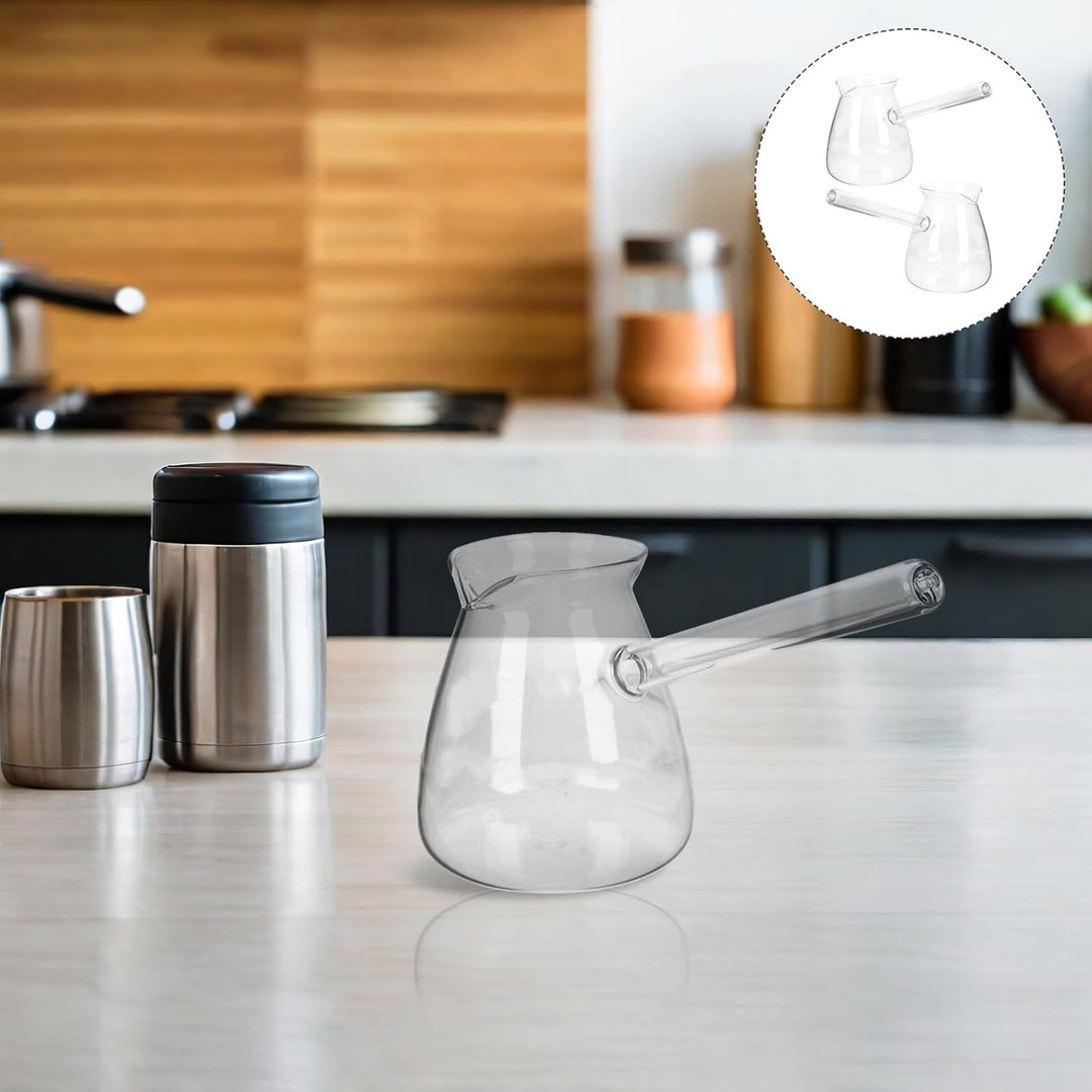 Housoutil Transparente Türkische Kaffeekanne 450 Ml Verdicktes Hochborosilikatglas Praktische Mit Se