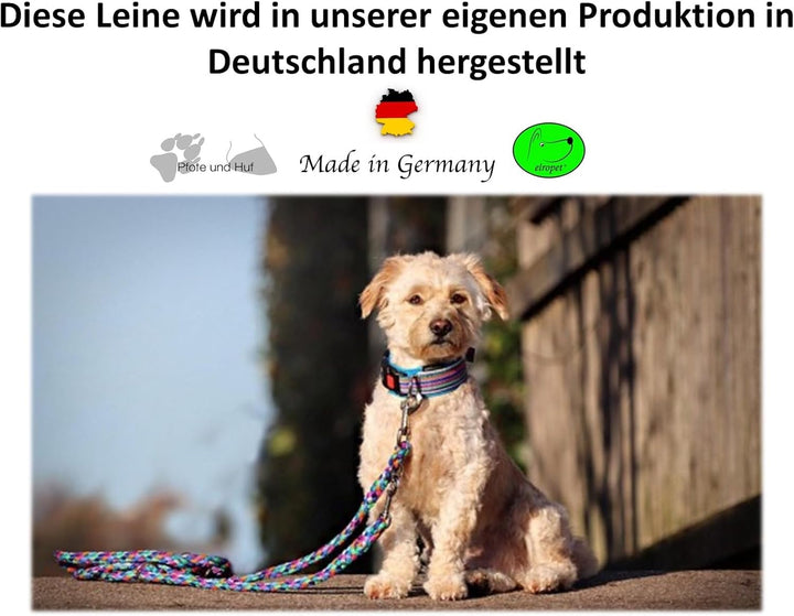 Hundeleine Doppelleine Übungsleine Führleine für mittlere Hunde bis 45 Kg über 39 Farben sehr stabil