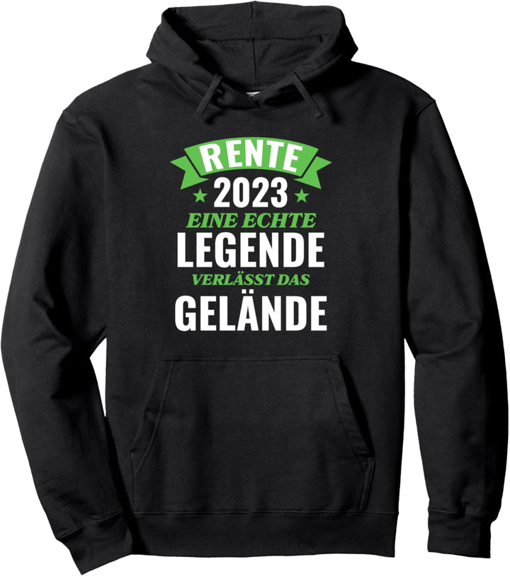 Rente 2023 Ruhestand 2023 Rentner Pension Lustig Pullover Hoodie