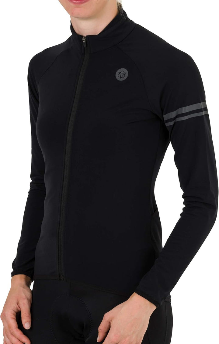 AGU Unisex Maglia Thermo Sport Donna Nero - Maniche Lunghe Maglia Thermo Sport Donna Nero - Maniche