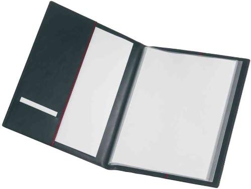 Rexel ProStyle OnView Präsentationsmappe mit 40 Taschen, A4, Schwarz / Granatapfel