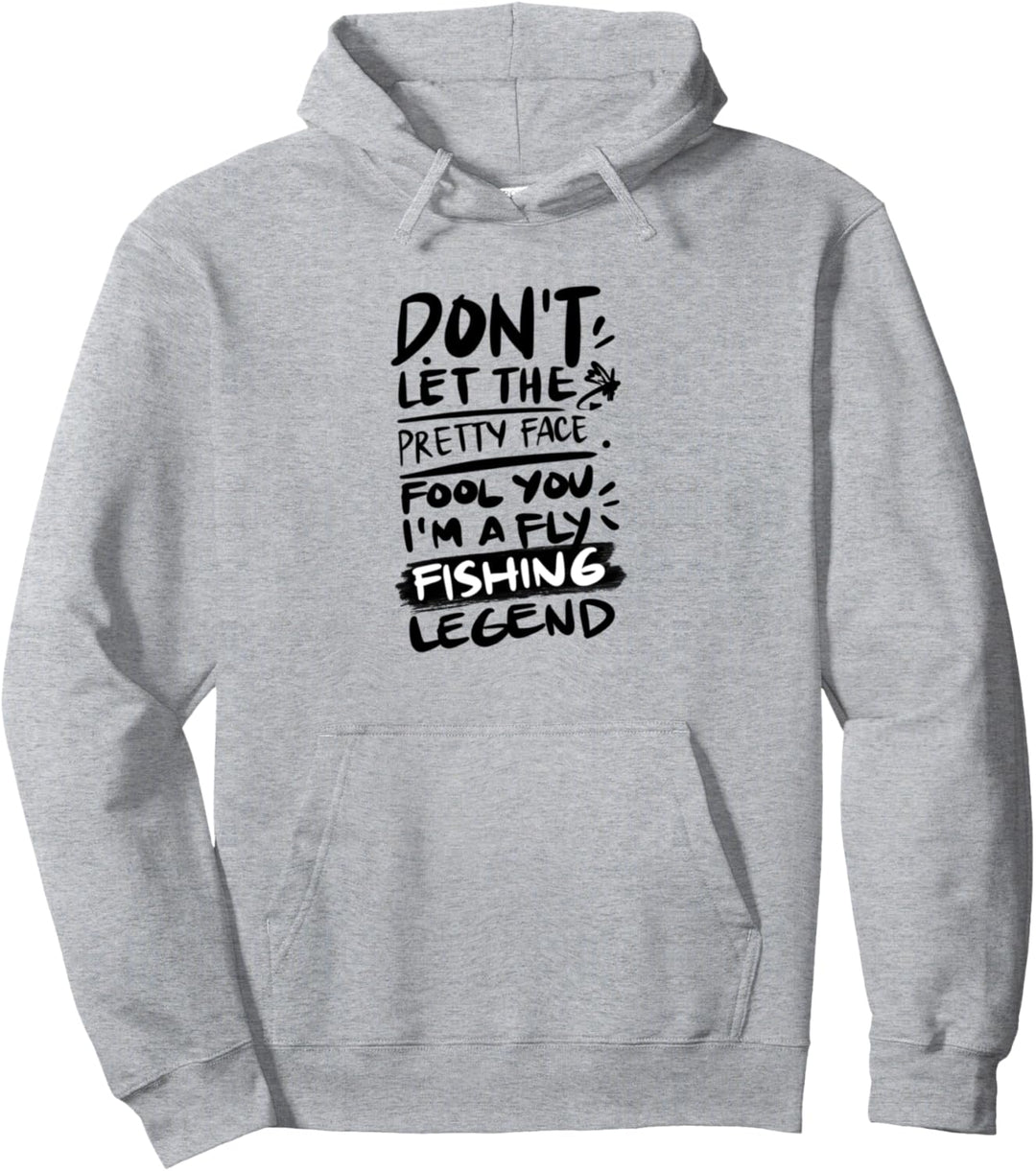 Fliegenfischer Legende Natur Angler Fischer Pullover Hoodie