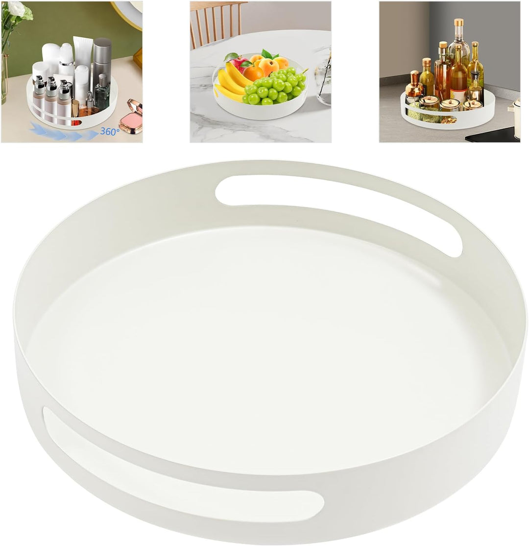 360°Drehbares Gewürzregal, Drehteller Organizer, aus Kohlenstoffstahl Lazy Susan Küchenregal Kücheno