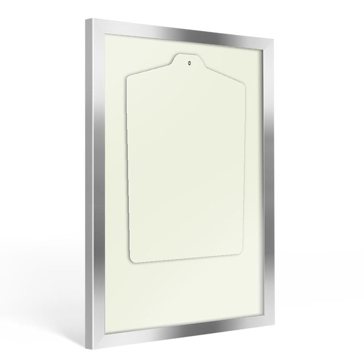 Bildershop-24 Trikotrahmen RahmBig für Erwachsene Silber glanz 70x110cm inklusive Einleger in Elfenb