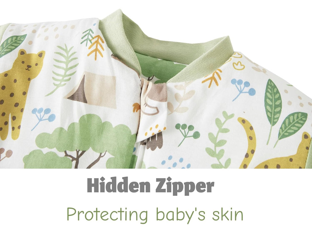Chilsuessy Baby Schlafsack Winter mit abnembar Langarm Bio Baumwolle Babyschlafsack Kleine Kinder Ga