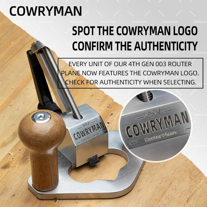 Cowryman Handhobe Router Flugzeug l Grundhobel Holzbearbeitungswerkzeug