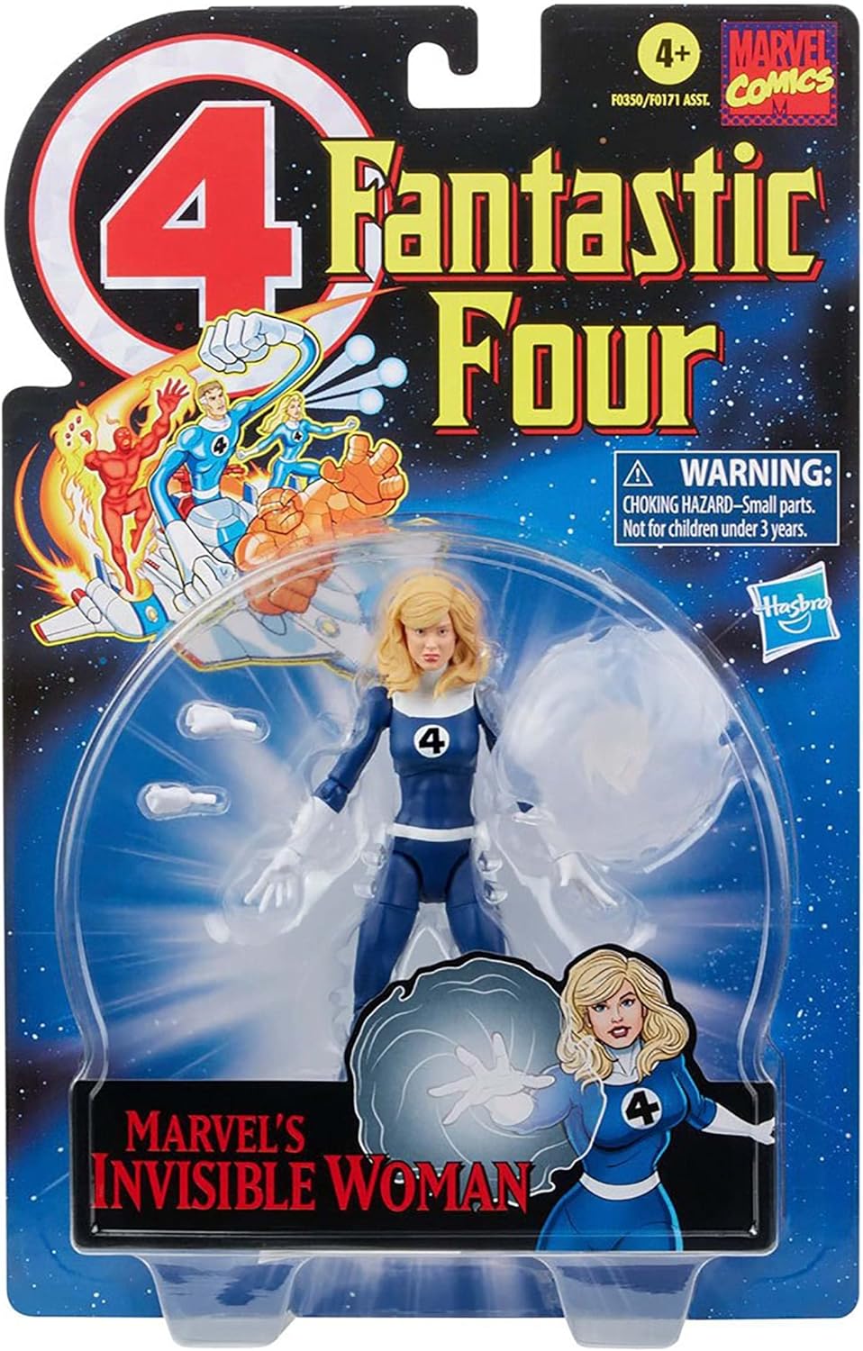 Hasbro MVL F4 Vintage Legends 2, F0350, Multi Unsichtbare Frau, Unsichtbare Frau