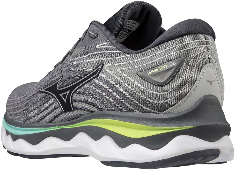 Mizuno Herren Wave Sky 6Laufschuh 42 EU Quiet Shade Silver, 42 EU Quiet Shade Silver
