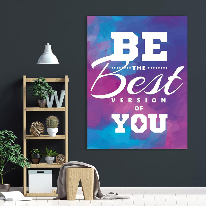 wandmotiv24 Deko Acrylglas Wand-Bild, Grösse 60x45cm, Hochformat, Best Version of You, Pastell, Bild