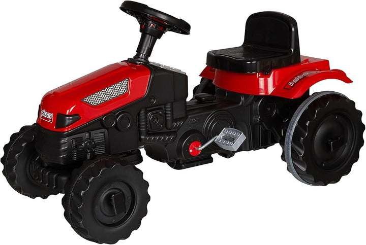 LEMODO Trettraktor ab 3 Jahre | Kinder Traktor in rot| Traktor zum draufsitzen | Kindertraktor mit K