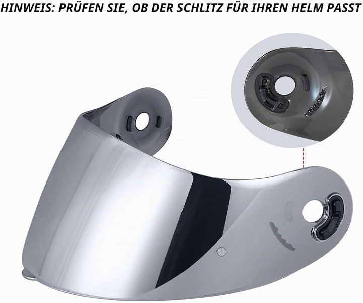 Helmvisier für Xlite Nolan X-803 X-802 X-702 X-661 X603,Motorradhelm Visier,Motorrad Windschutz Helm