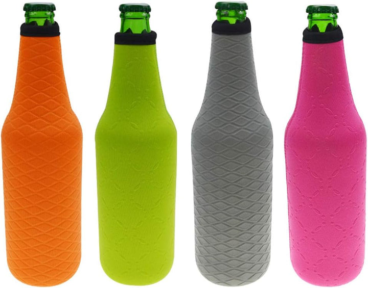 Orchidtent 4 Stück 17,6 Oz (500ml) Neopren Isoliert Klappbar Bierflaschen Kühler, Insulated Neopren-