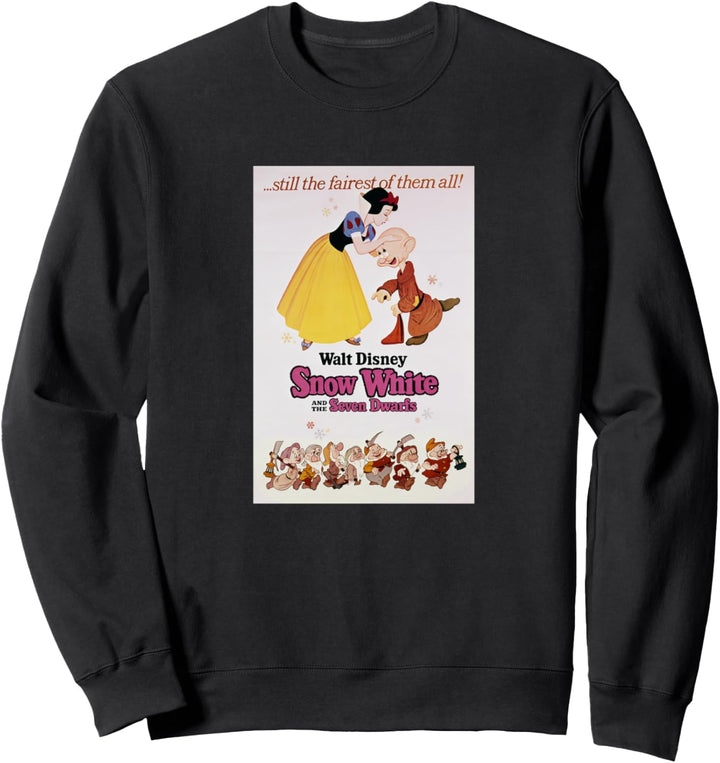 Disney Snow White Kissing Dopey Classic Movie Poster Sweatshirt