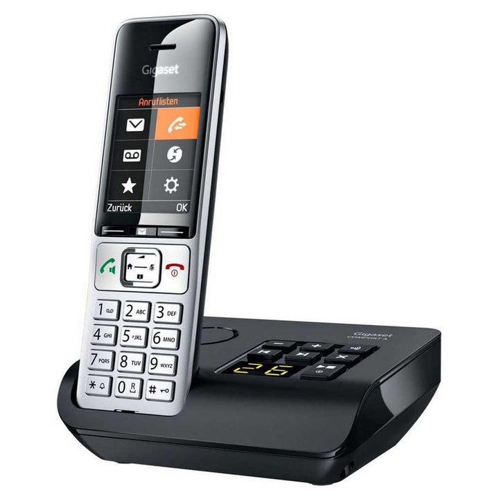 Gigaset Comfort 500A DECT, Gap Schnurloses Telefon analog Babyphone, Freisprechen, für Hörgeräte kom