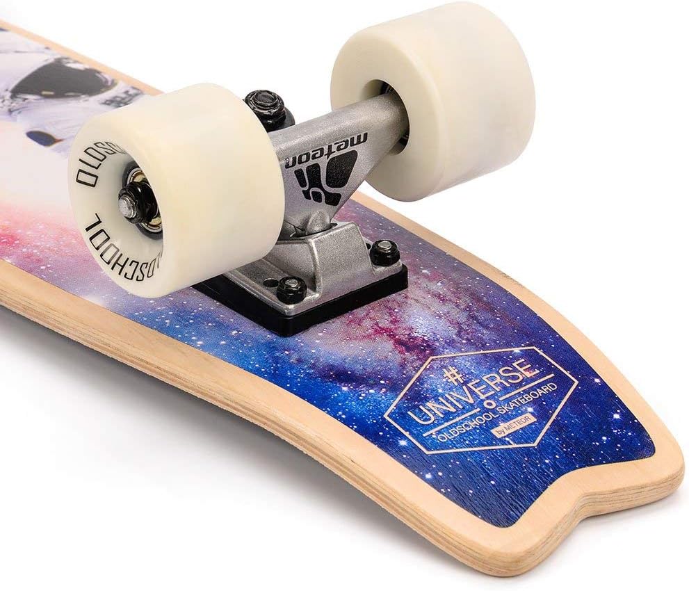 meteor Fancy Board Vintage Mini Cruiser Complete Echtholz Kanadisches Ahorn Skateboard Ridge Mini Sk