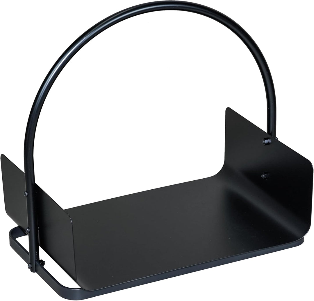 Loywe Holzkorb Kaminholz 47X30X42CM Holzwiege Kamin Feuerholzkorb Metall Brennholzkorb für Innen und