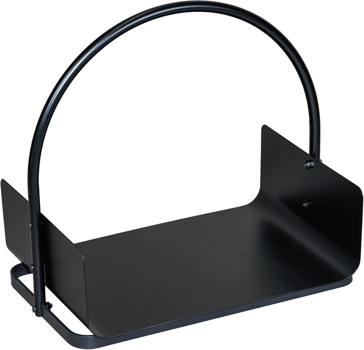 Loywe Holzkorb Kaminholz 47X30X42CM Holzwiege Kamin Feuerholzkorb Metall Brennholzkorb für Innen und