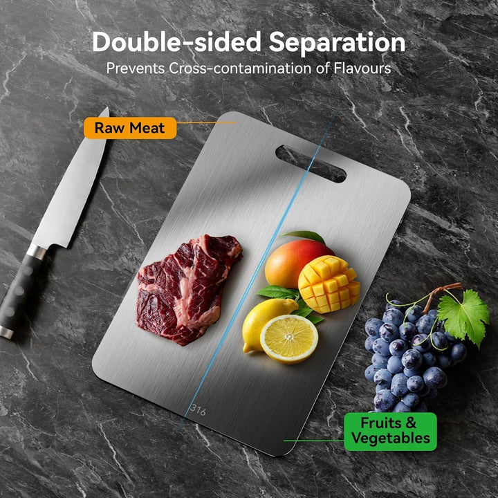 Titan Schneidebrett, Titanium Schneidebrett, schneidebrett Edelstahl, Titanium Cutting Board, Stainl