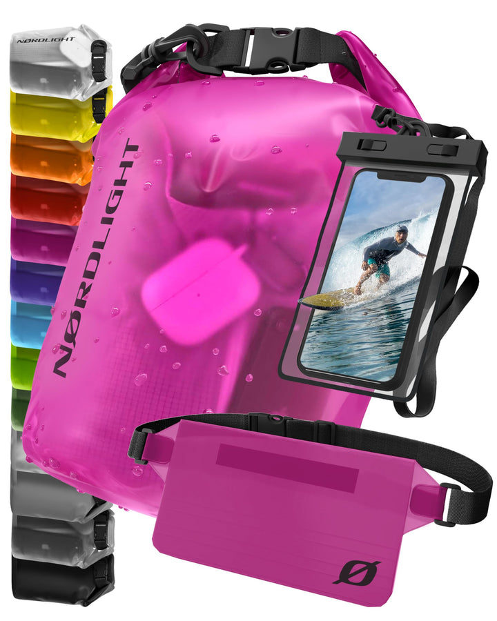 Nordlight Dry Bag wasserdichte Tasche - 2l 5l 10l 15l 20l 30l Liter | Wasserfester Packsack Seesack