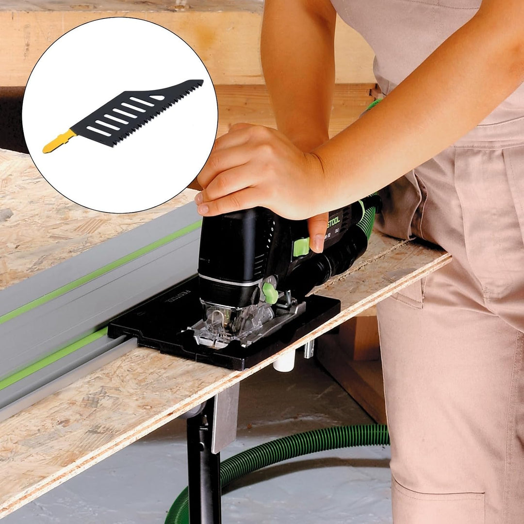 Ruimou 5 Stück T-Schaft Stichsägeblätter Kompatibel mit BoschT142HB Kompatibel mit Dewalt (11 TPI)