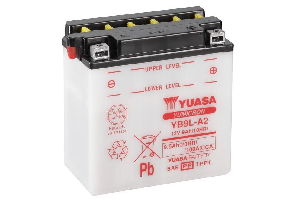 YUASA BATTERIE YB9L-A2 offen ohne Saeure
