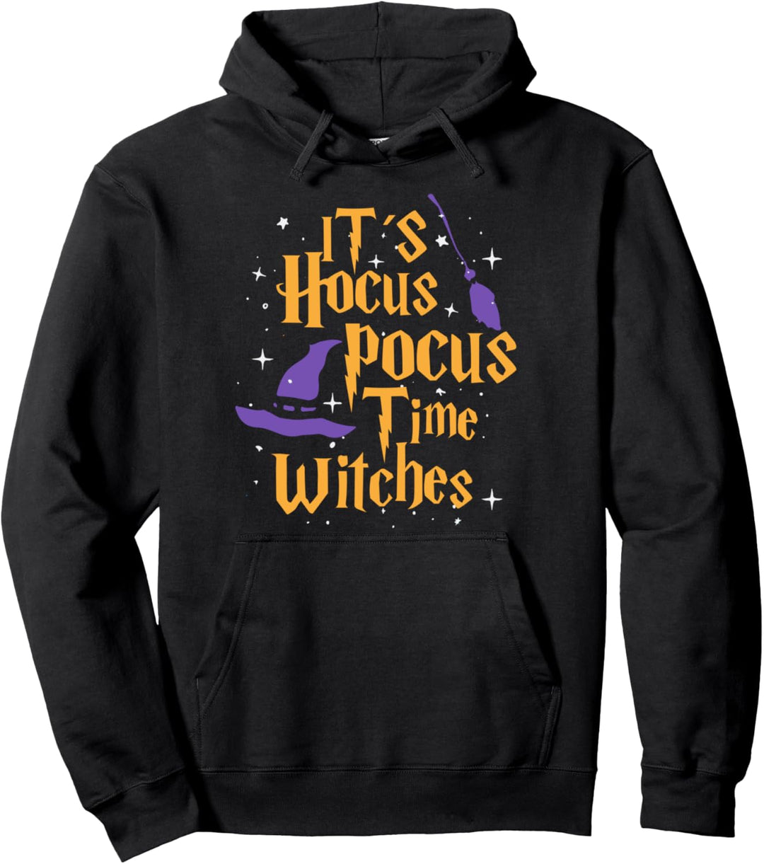 It's Hocus Pocus Time Witches Halloween, Party outfit Pullover Hoodie