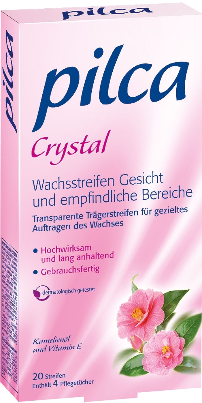Pilca Kaltwachsstreifen für das Gesicht - Enthaarungsstreifen auch für empfindliche Stellen - 3er Pa