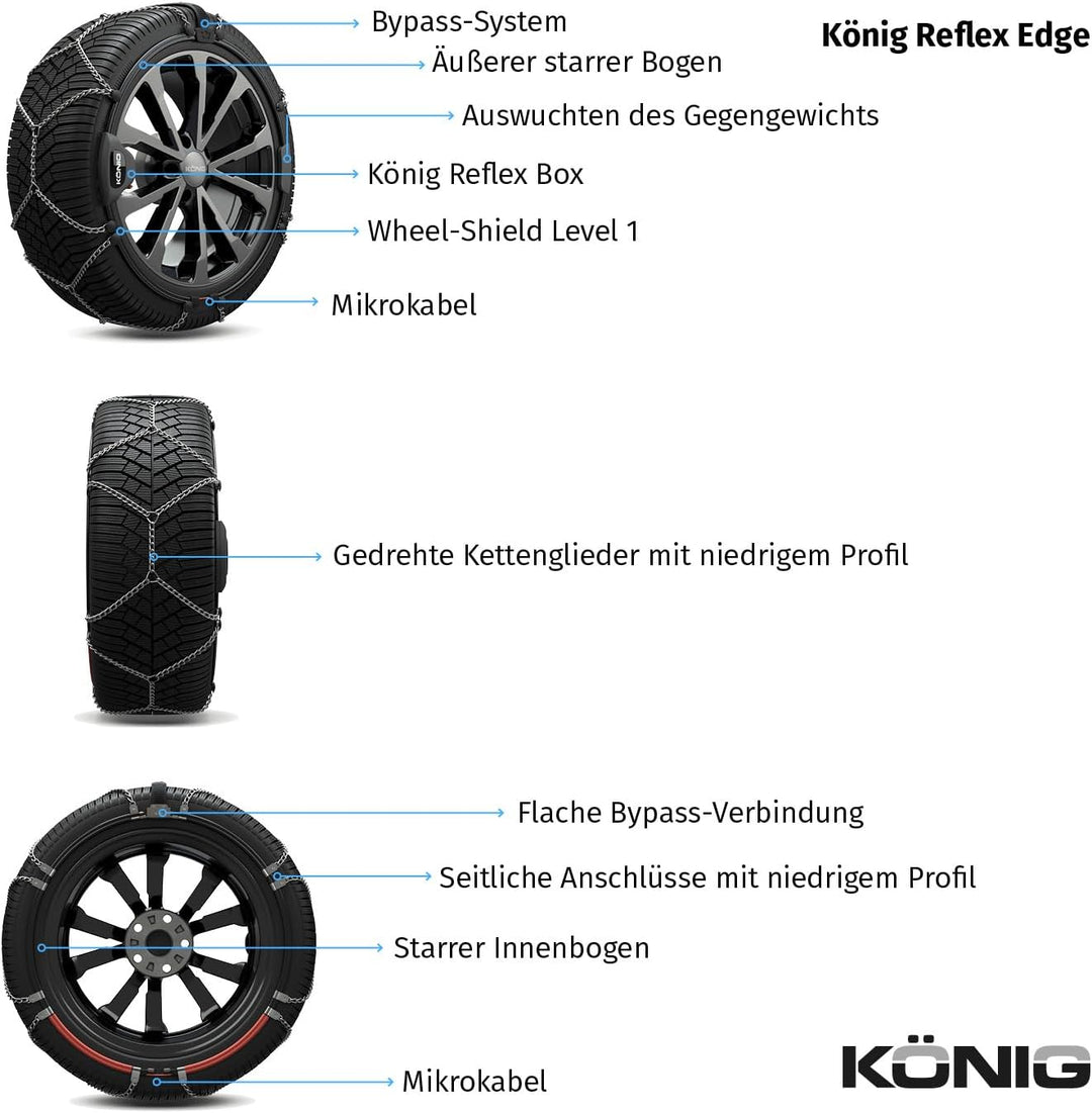 KÖNIG Reflex Edge 604 - Schneeketten, 604