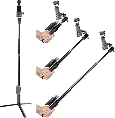 MAXCAM Selfie Stick Stativ Verlängerungsstab für DJI Osmo Pocket 3, 90CM Aluminiumlegierung Verlänge
