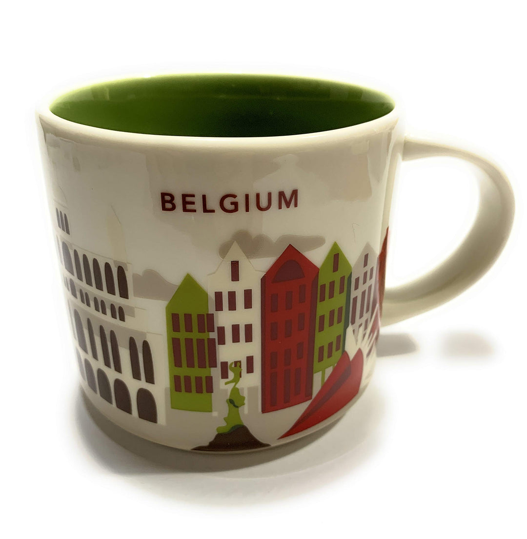 Starbucks Belgien Sie Befinden Sich Hier Yah Reihen-Becher 14 Unzen Grün