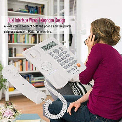 Schnurgebundenes Telefon, Festnetztelefon, Anrufer-ID-Telefon, Freisprechen, Stummschaltung, Pause/H