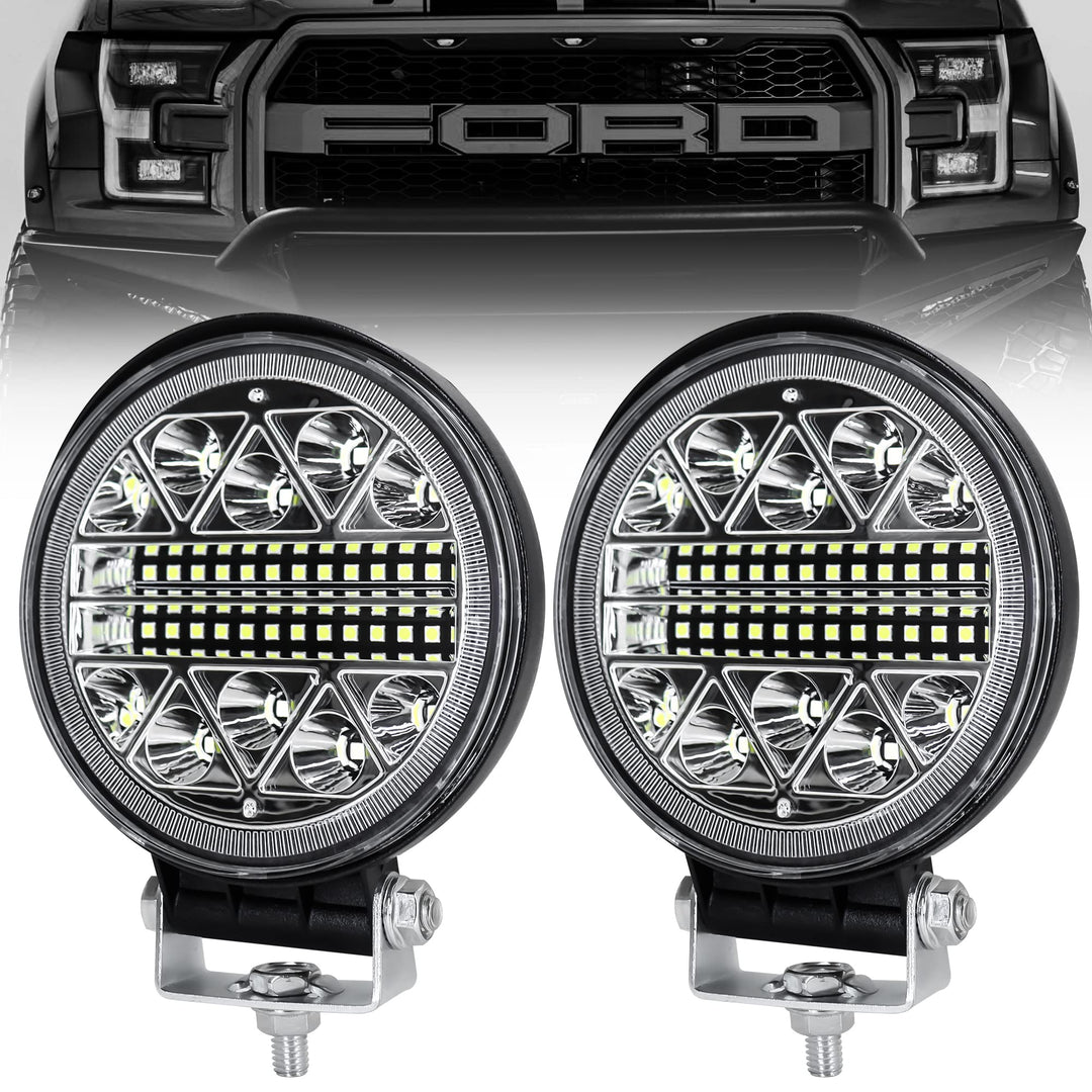 Dinfu 102W LED Arbeitsscheinwerfer，Rückfahrscheinwerfer led 12V/24V traktor 15000LM scheinwerfer Off
