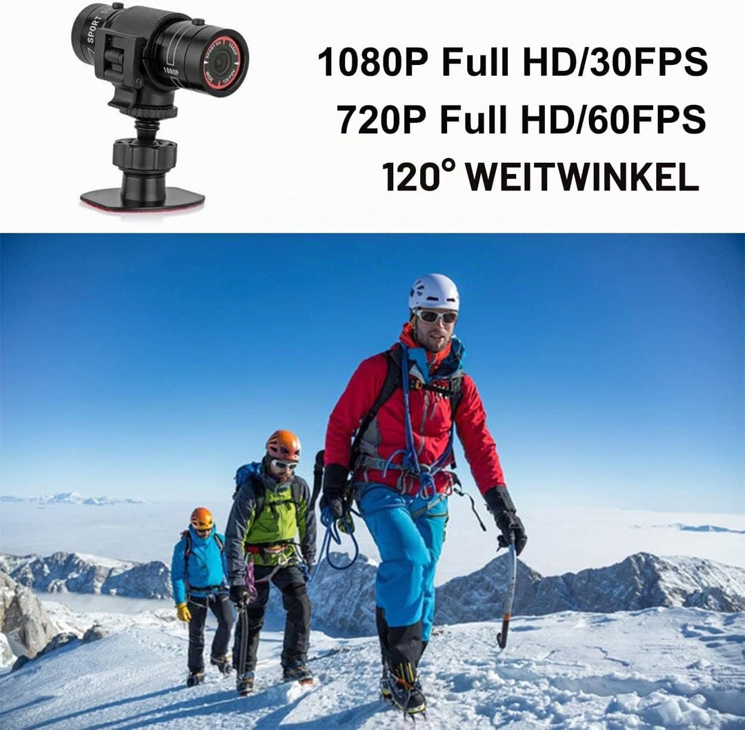 Hangang Mini Action cam 1080P Full HD Action Wasserdicht Sport Helm Bike Helm Video Kamera DVR AVI V