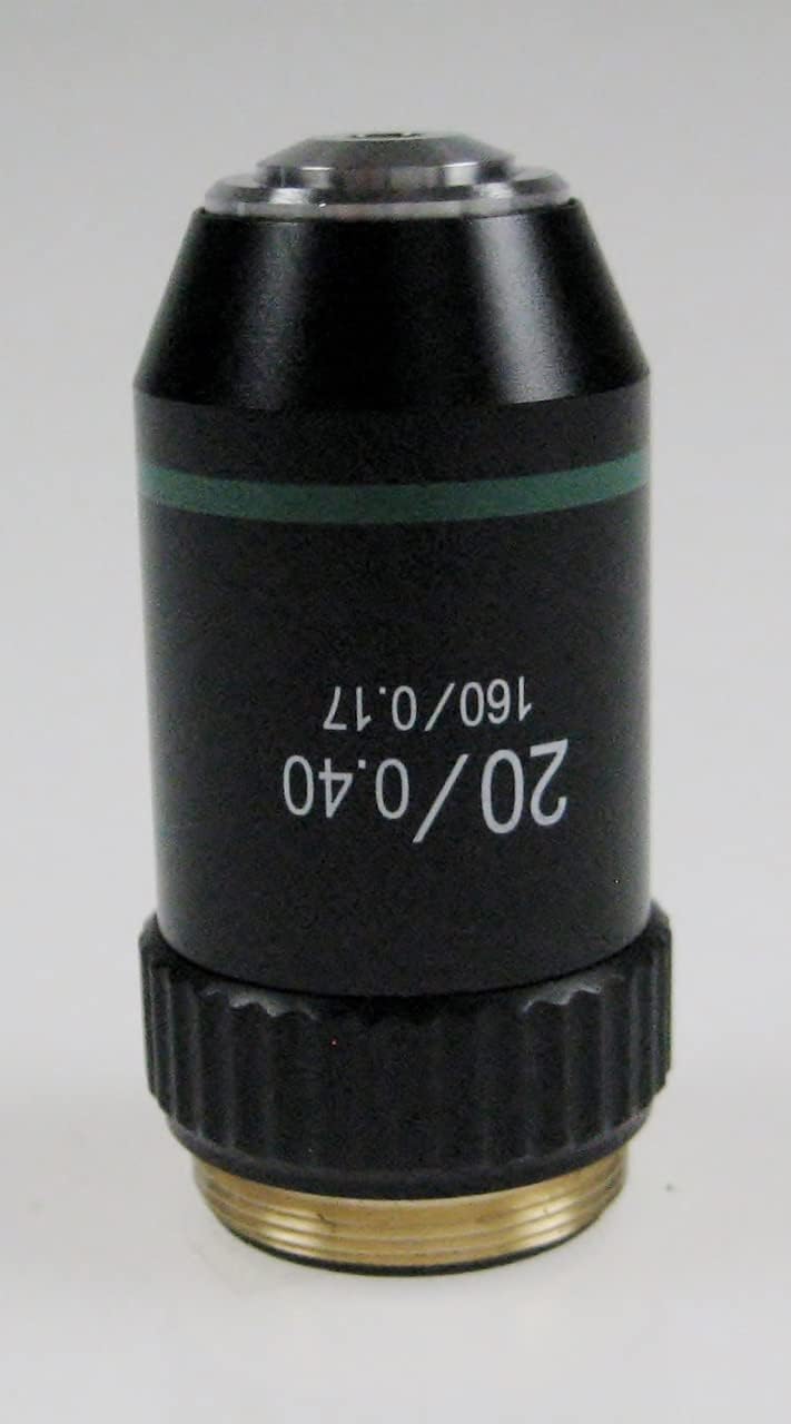 KERN Optics Achromatisches Objektiv für Mikroskope, Schwarz, 20x Vergrösserung, 1.75 mm Arbeitsabsta
