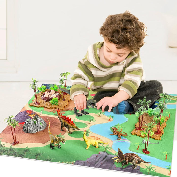 GIUHAT Dinosaurier Spielzeug ab 3 4 Jahre, Kinderspielzeug ab 3-6 Jahre Dinosaurier Figuren Kinder G