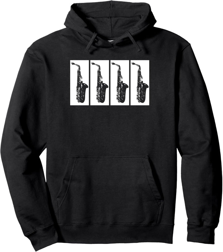 Saxophone Saxofon Pullover Hoodie