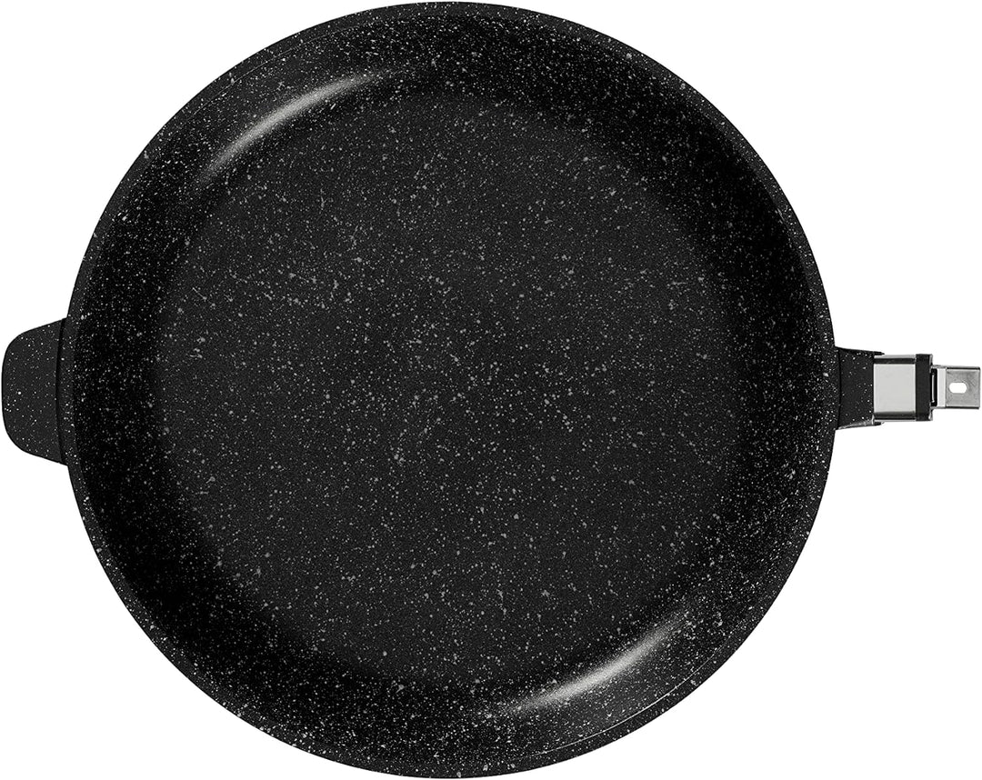 Pradel Excellence 52410M Bratpfanne in Stein-Optik für alle Herdarten, inklusive Induktion 32 cm, 32